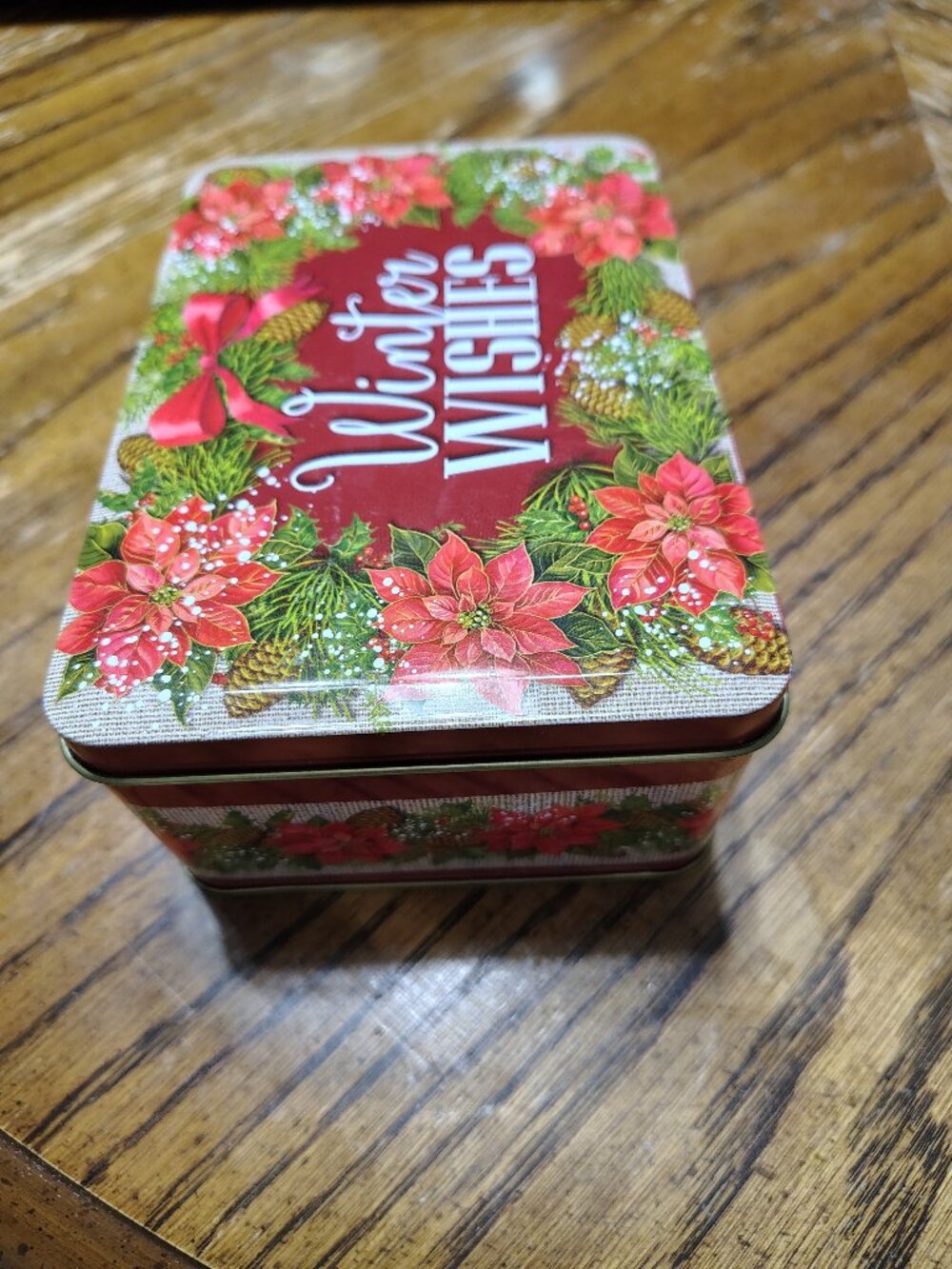 Winter Wishes Empty Gift Box With Lid